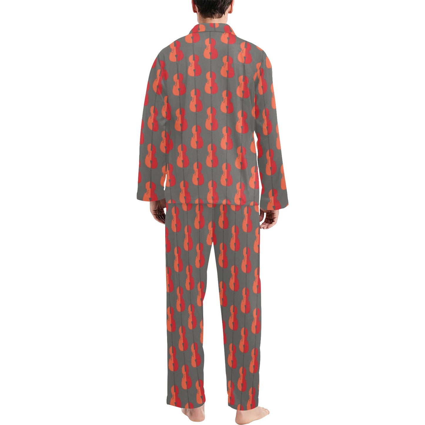 Cello Print Design LKS401 Men's Long Pajama Set