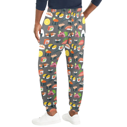 Sushi Pattern Print Men's Casual Track Pants