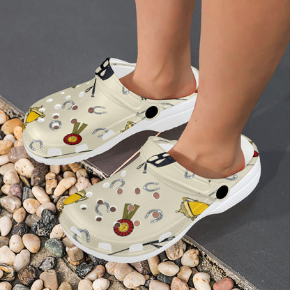 Equestrian Horseshoe Equipment Unisex Clogs Shoes