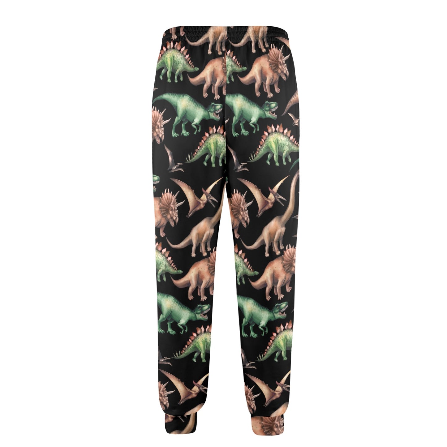 Dinosaur Print Pattern Men's Casual Track Pants