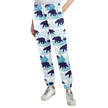 Bear Pattern Print Design BE01 Women's Casual Track Pants