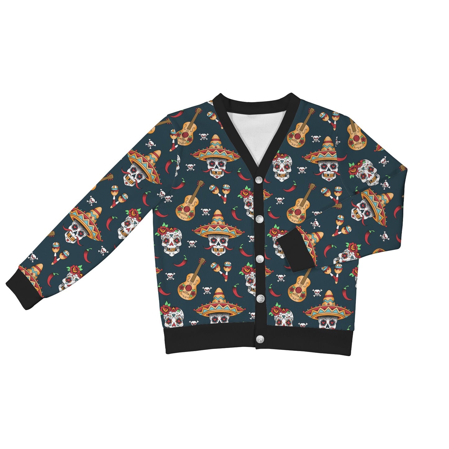 sugar skull Mexican Women's Cardigan