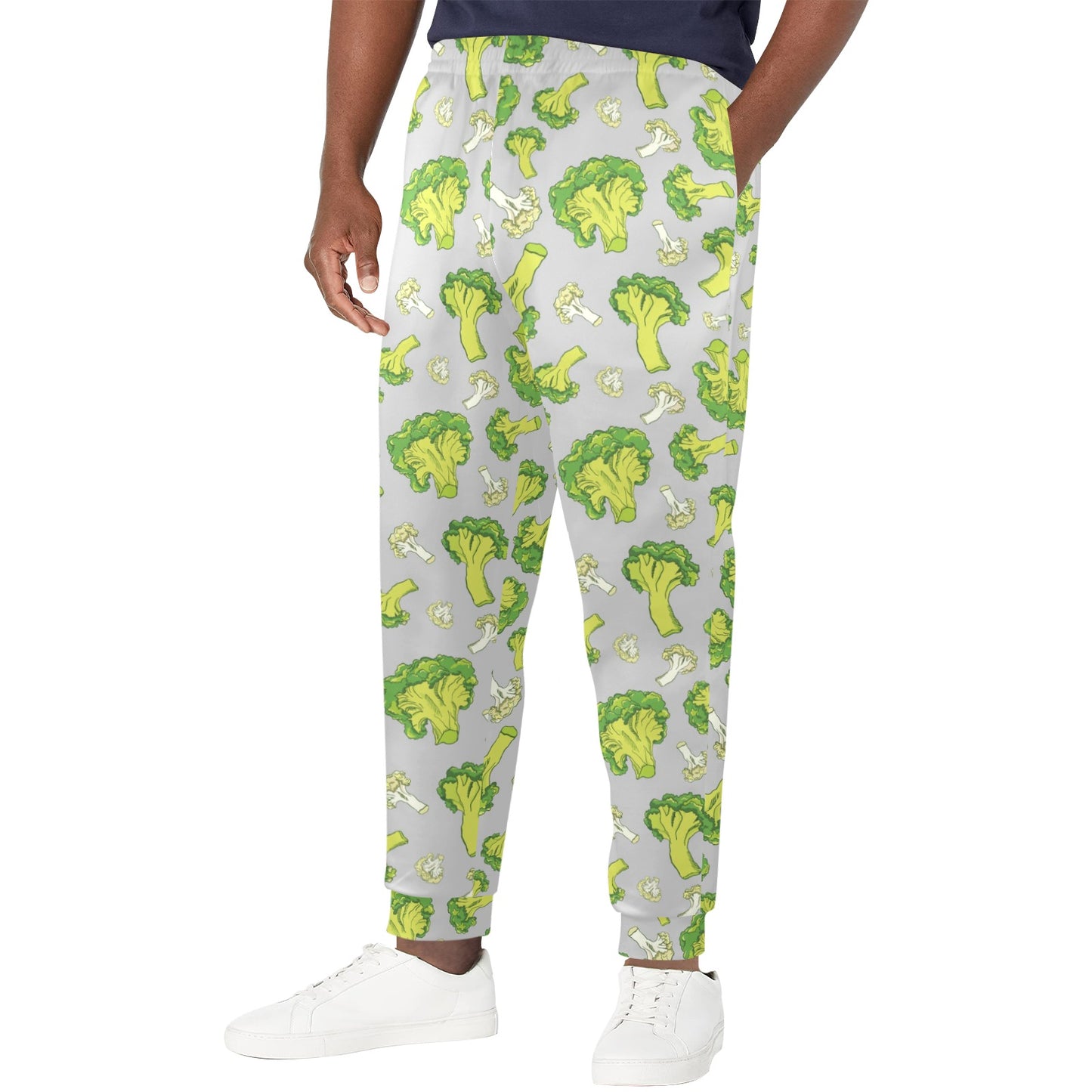 Broccoli Pattern Print Design 03 Men's Casual Track Pants