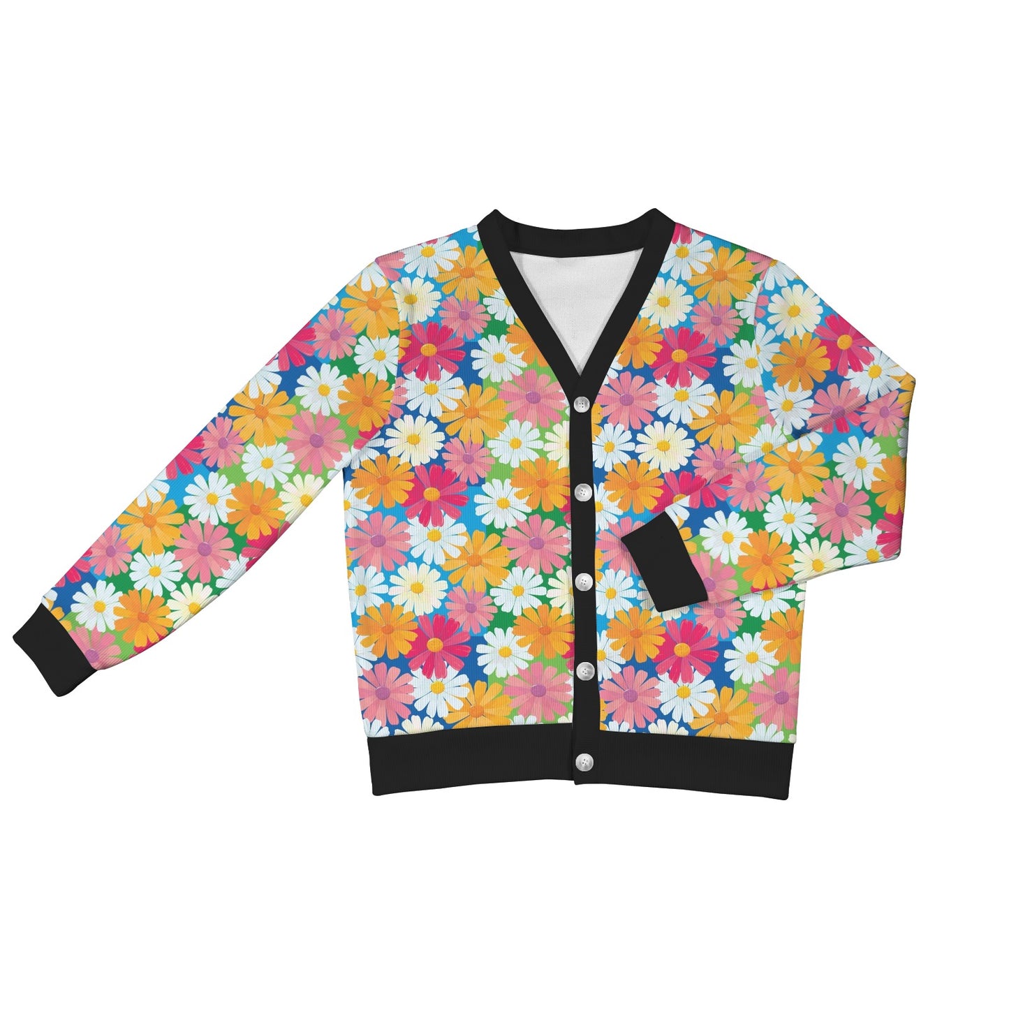 Daisy Pattern Print Design DS05 Women's Cardigan