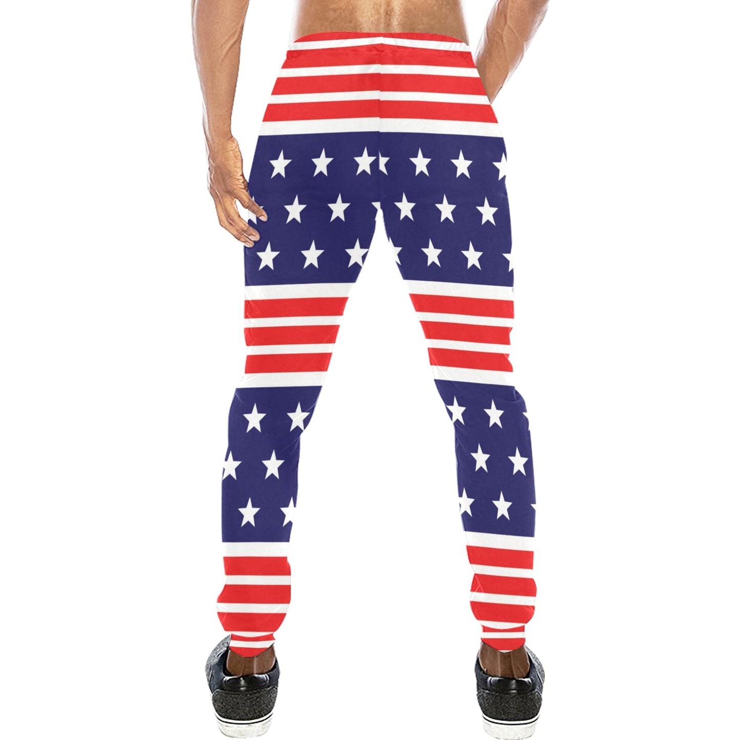 Patriotic Pattern Print Design A04 Men's Sweatpants