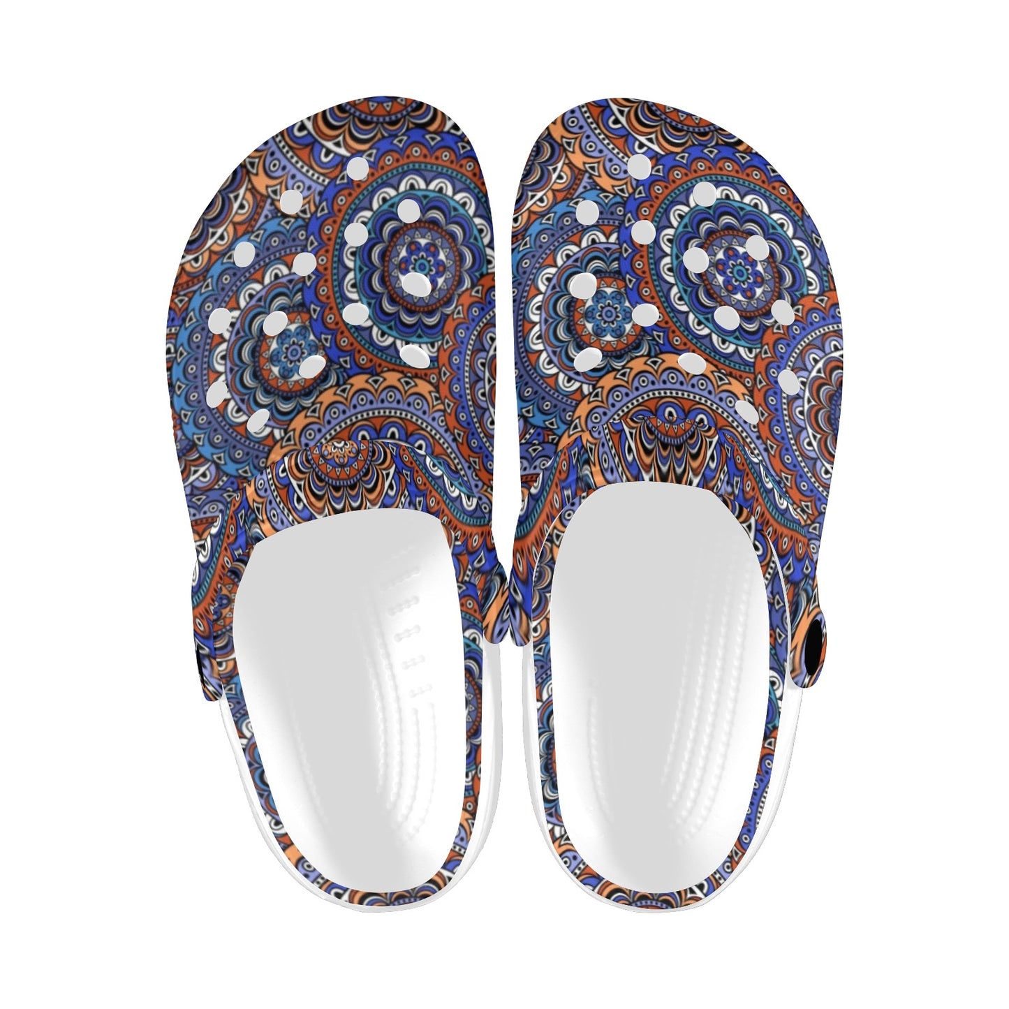 Mandala Boho Chic Design Print Unisex Clogs Shoes