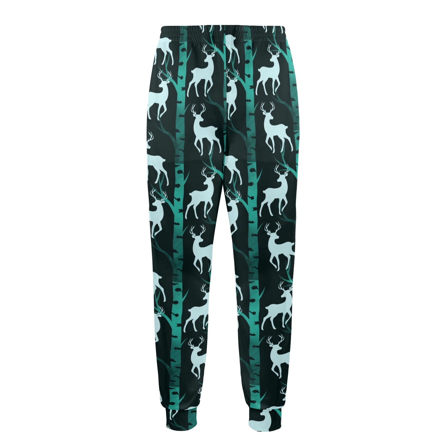 Deer Jungle Print Pattern Men's Casual Track Pants