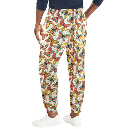 Butterfly Pattern Print Design 02 Men's Casual Track Pants