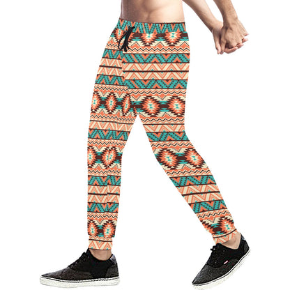 Navajo Western Style Print Pattern Men's Sweatpants