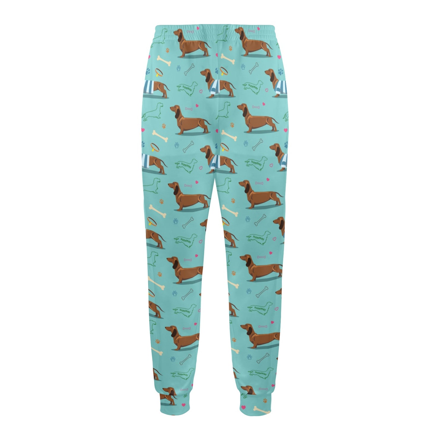 Dachshund Paw Decorative Print Pattern Men's Casual Track Pants