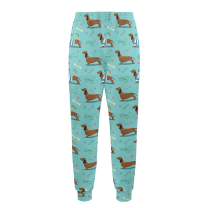 Dachshund Paw Decorative Print Pattern Men's Casual Track Pants