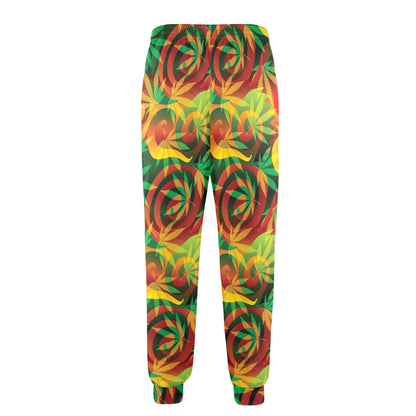 Rastafarian Pattern Print Design A01 Men's Casual Track Pants