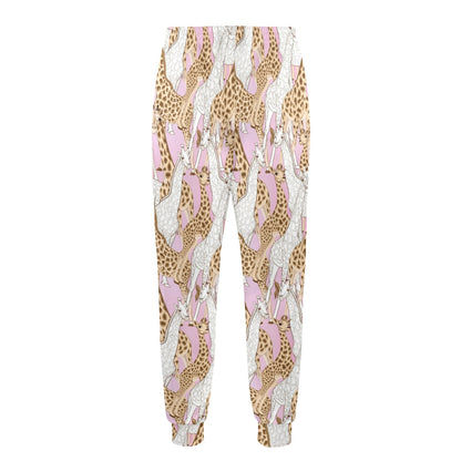 giraffe Design Print Pattern JJ0269 Men's Casual Track Pants