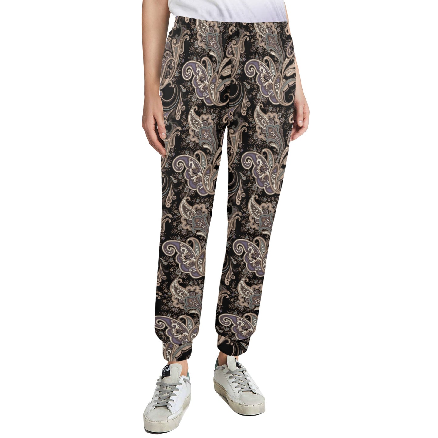 Paisley Mandala Design Print Women's Casual Track Pants