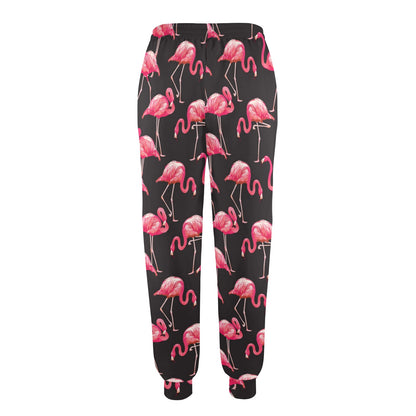 Flamingo Design Print Pattern JJ0182 Women's Casual Track Pants