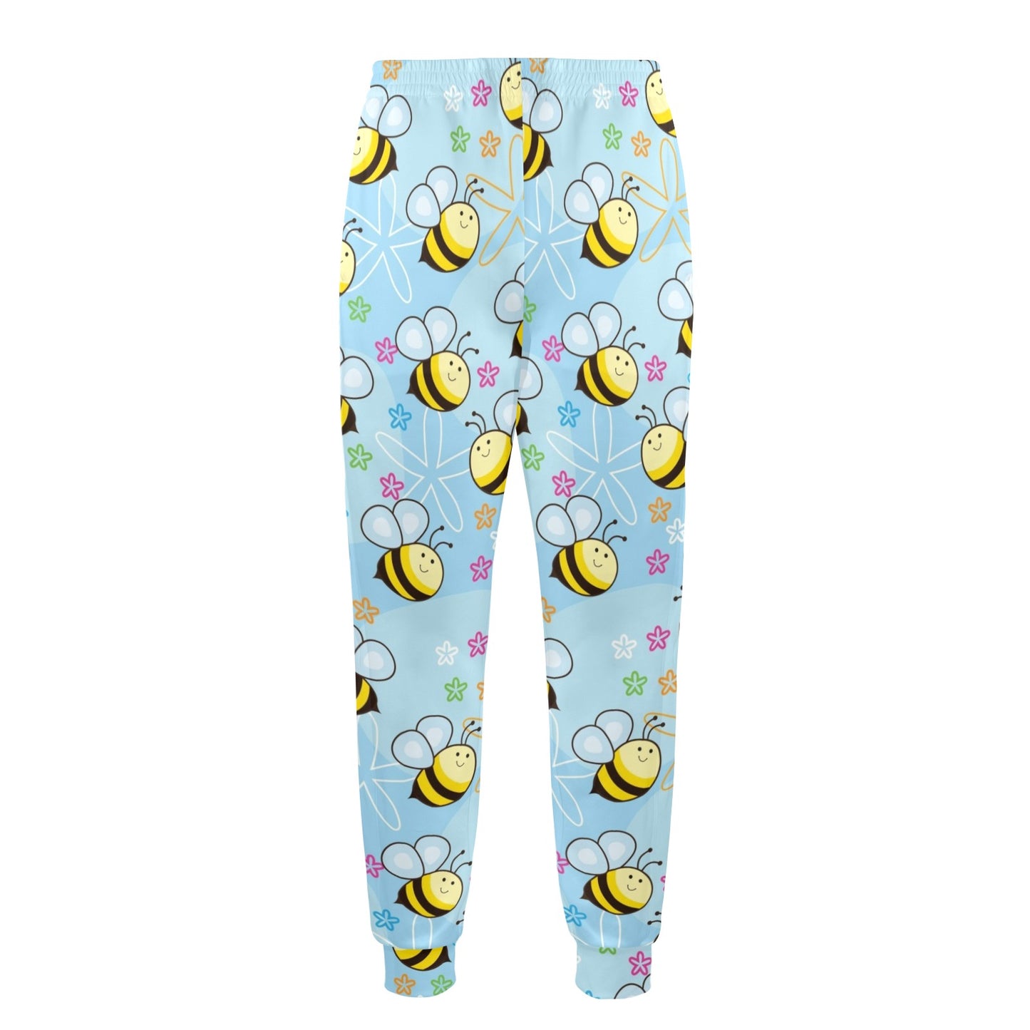 Bee Pattern Print Design BEE03 Men's Casual Track Pants