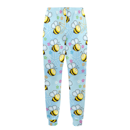 Bee Pattern Print Design BEE03 Men's Casual Track Pants