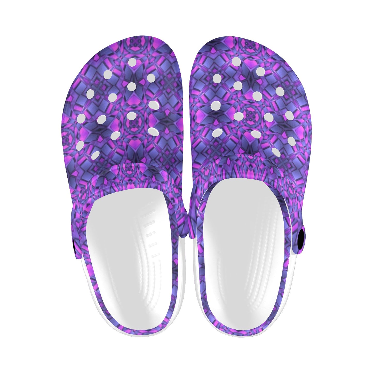 kaleidoscope Pattern Print Design Unisex Clogs Shoes