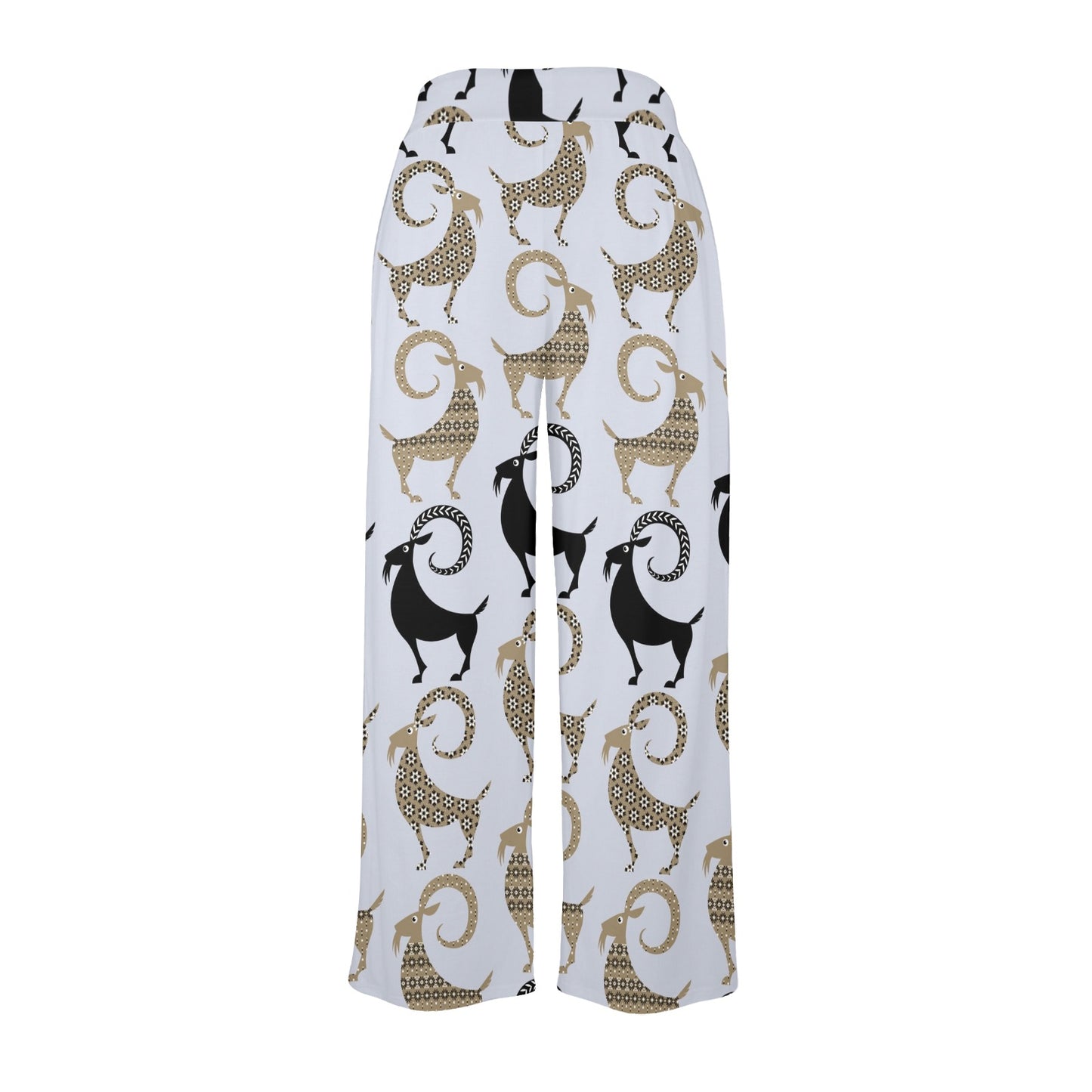 Goat Pattern Print Design 03 Women's Wide Leg Lounge Pants