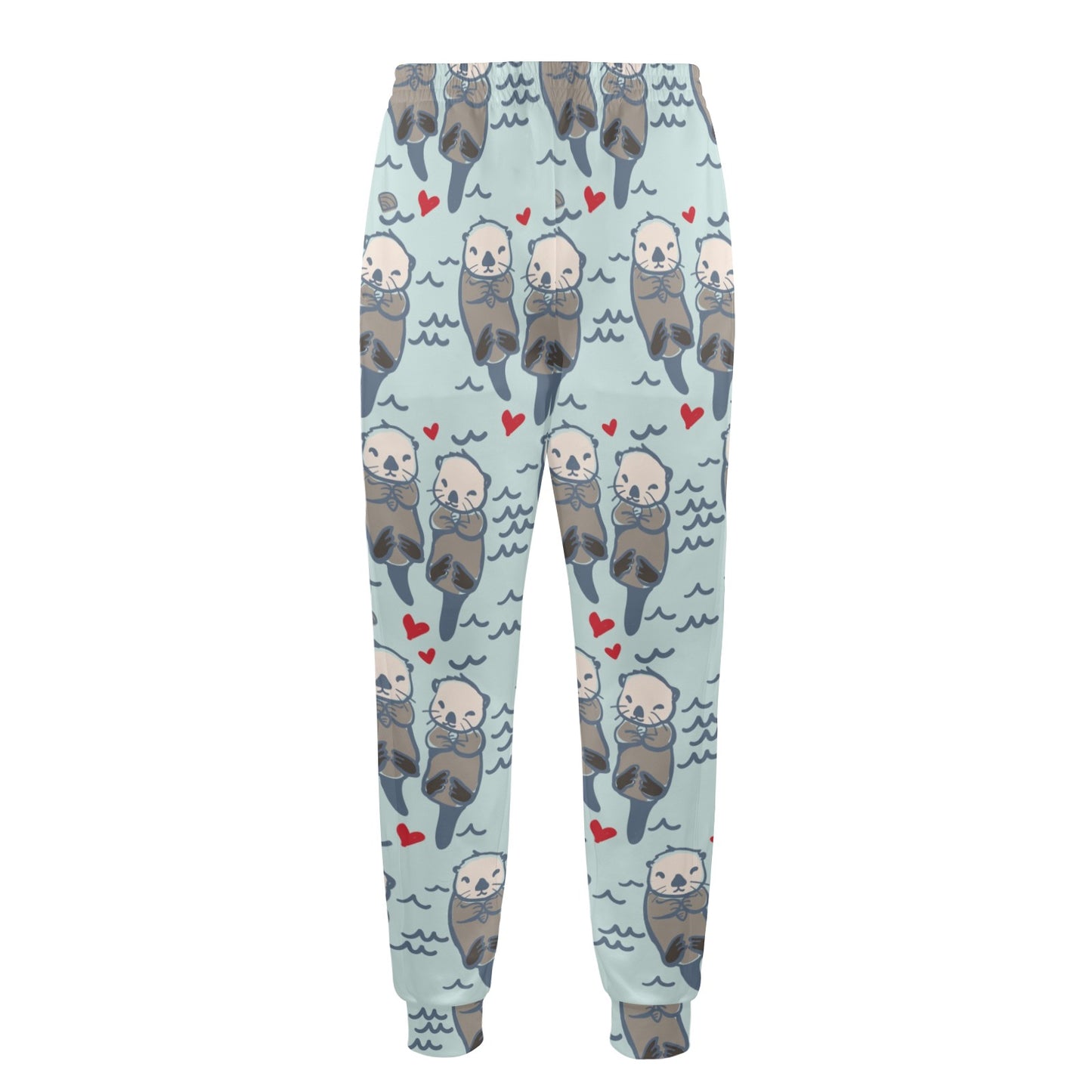 Sea Otter Pattern Print Design 03 Men's Casual Track Pants