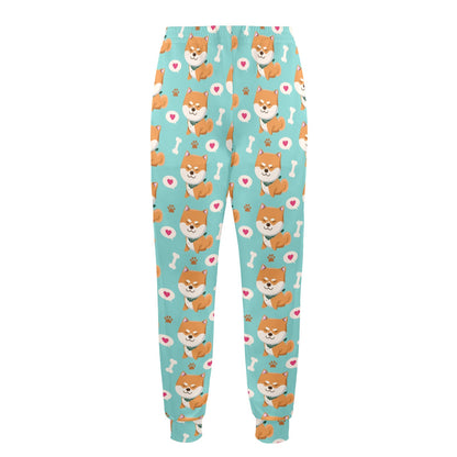 Shiba Inu Print Design LKS3013 Men's Casual Track Pants