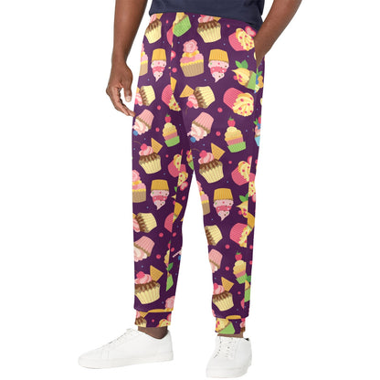 Cupcake Pattern Print Design 05 Men's Casual Track Pants