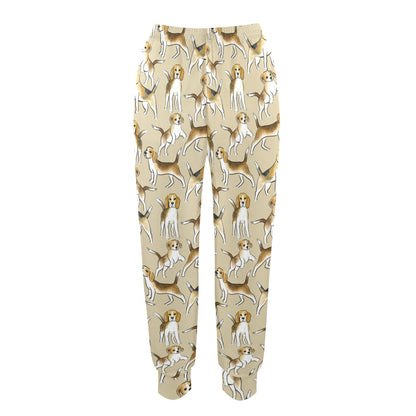 Beagle Pattern Print Design 04 Women's Casual Track Pants