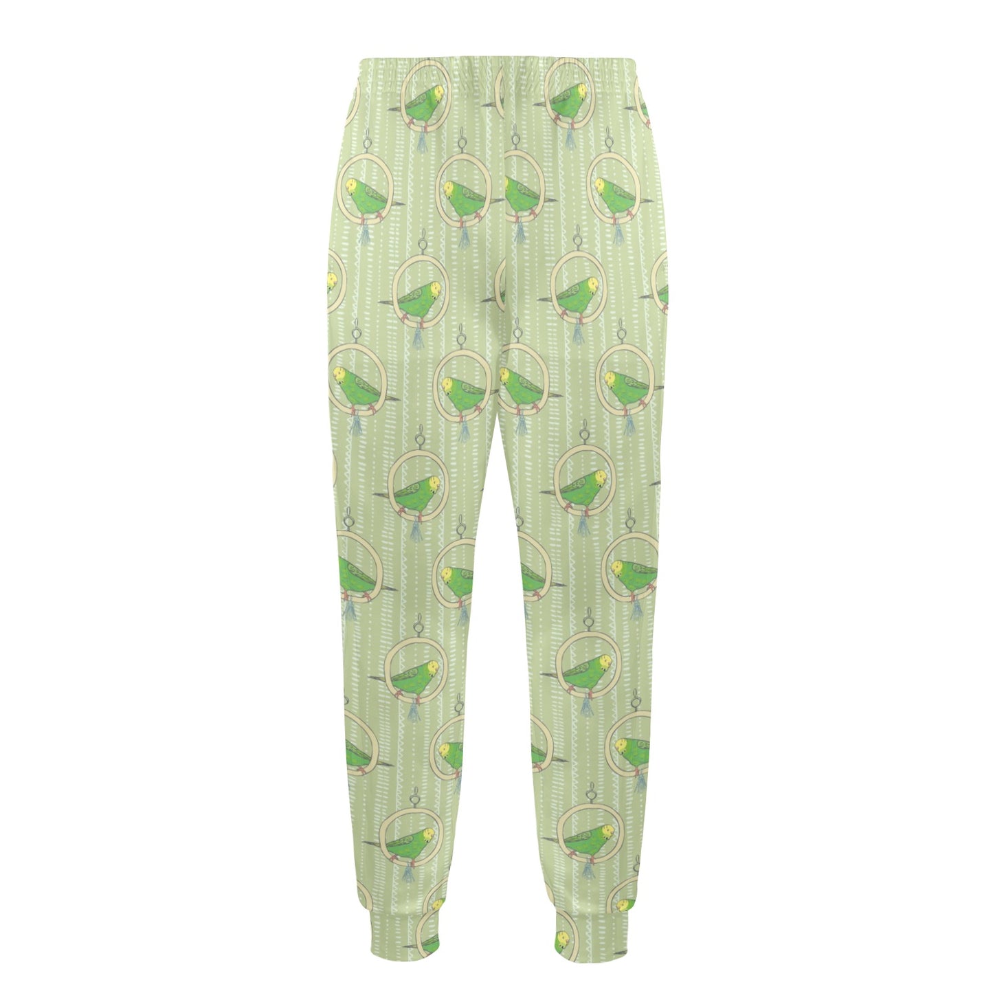 Budgerigar Pattern Print Design 02 Men's Casual Track Pants