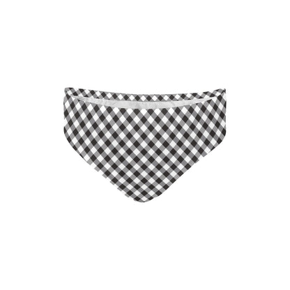 Gingham Print Design LKS402 Men's Swimming Briefs