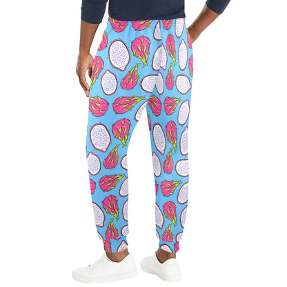 Dragonfruit Pattern Print Design DF04 Men's Casual Track Pants