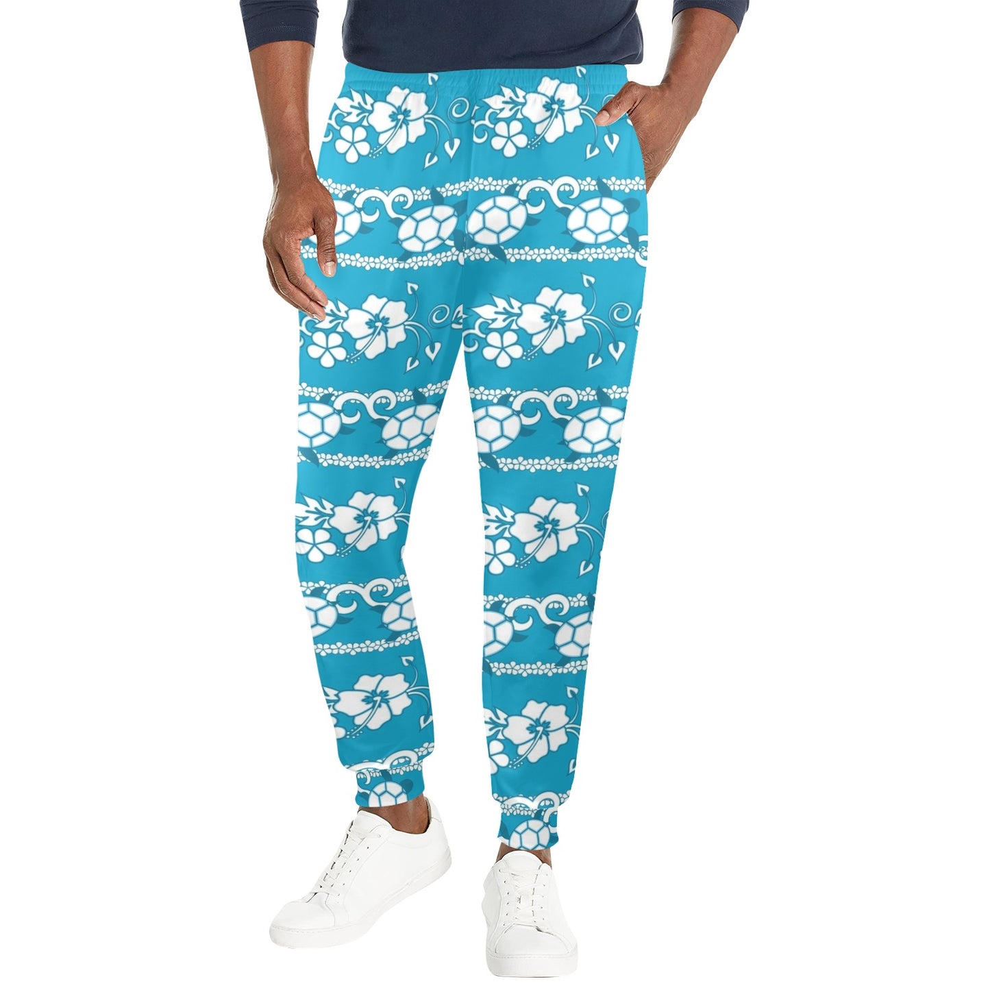 Hawaiian Themed Pattern Print Design H025 Men's Casual Track Pants