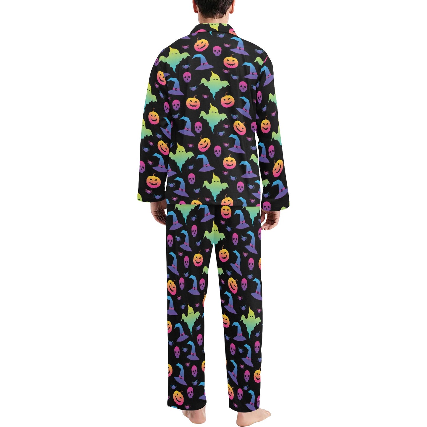 Halloween Print Design LKS404 Men's Long Pajama Set