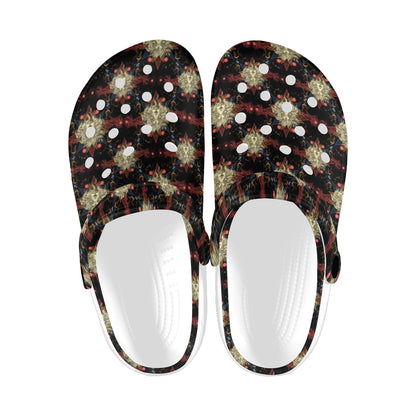 Zodiac Leo Pattern Design Print Unisex Clogs Shoes