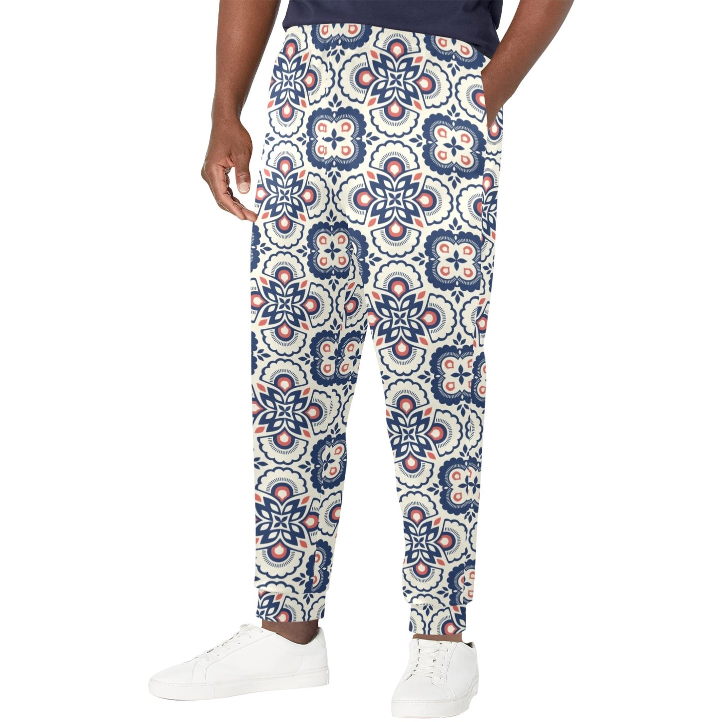 elegant Design Print Pattern JJ0183 Men's Casual Track Pants