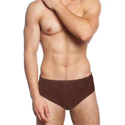Aboriginal Pattern Print Design 02 Men's Swimming Briefs