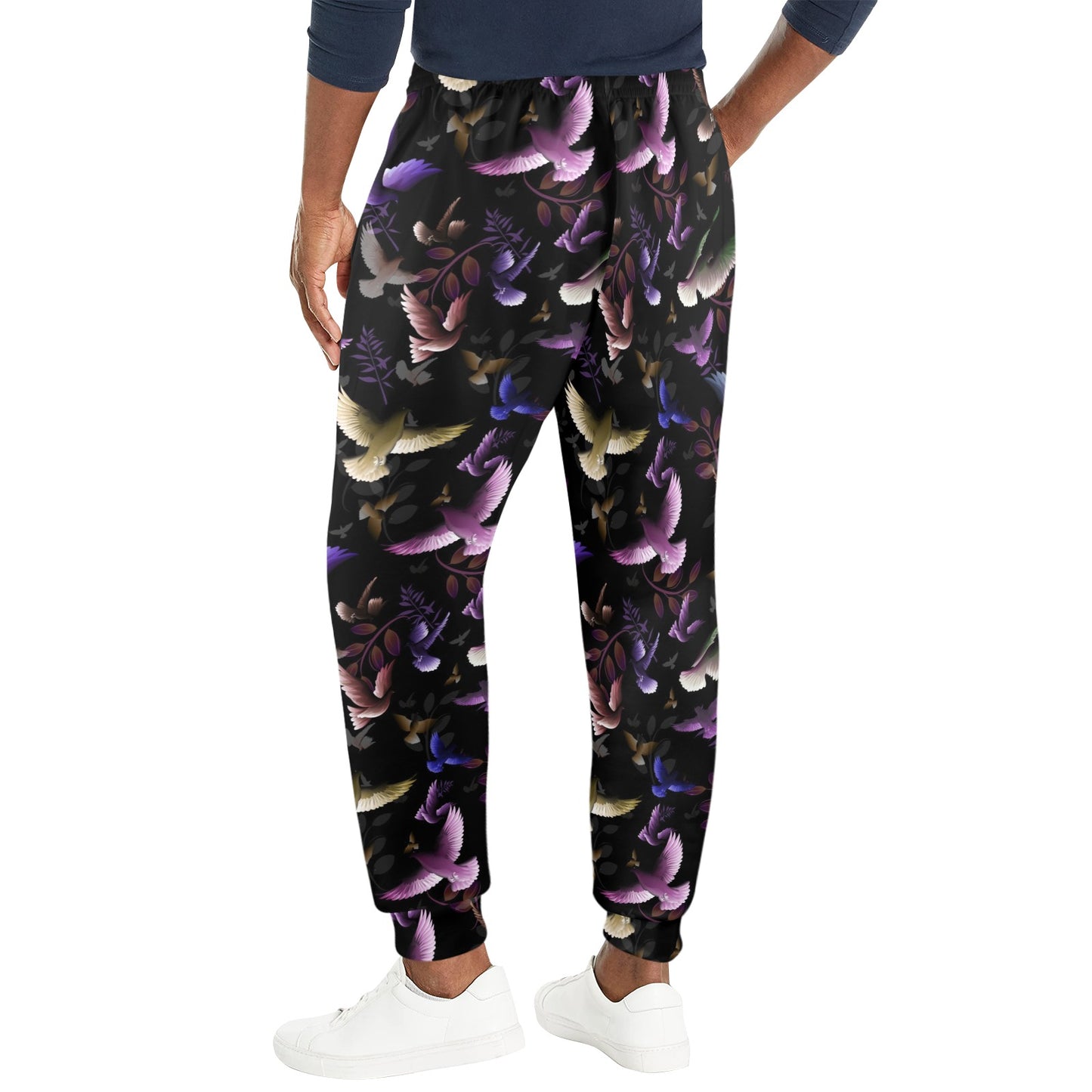 Pigeon Pattern Print Design 01 Men's Casual Track Pants