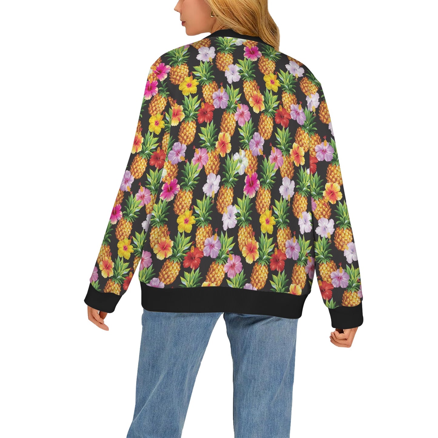 Pineapple Hibiscus Women's Cardigan
