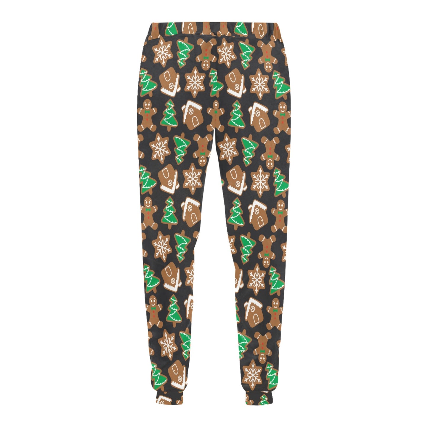 Gingerbread Pattern Print Design 02 Men's Sweatpants