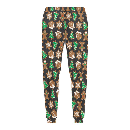 Gingerbread Pattern Print Design 02 Men's Sweatpants