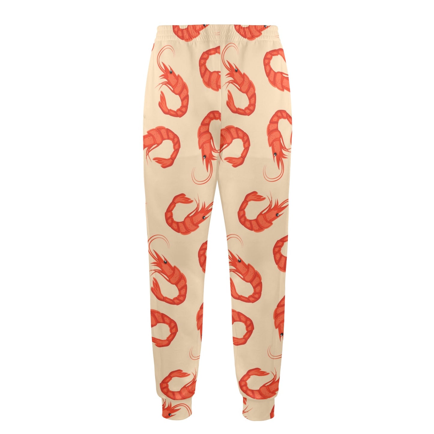 Prawn Pattern Print Design 02 Men's Casual Track Pants