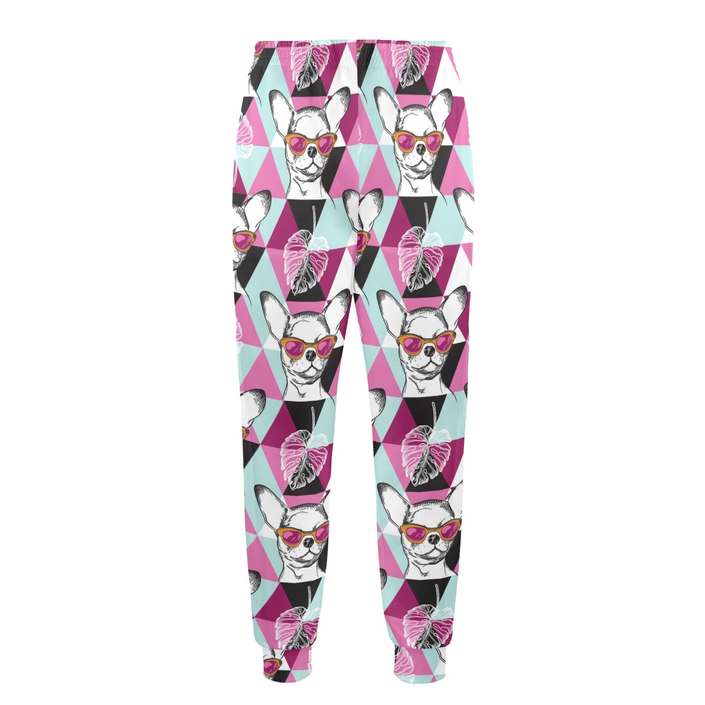Chihuahua Cute Triangle Pattern Men's Casual Track Pants