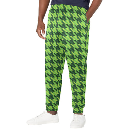 St Patricks Day Houndstooth Pattern Print LKS301 Men's Casual Track Pants
