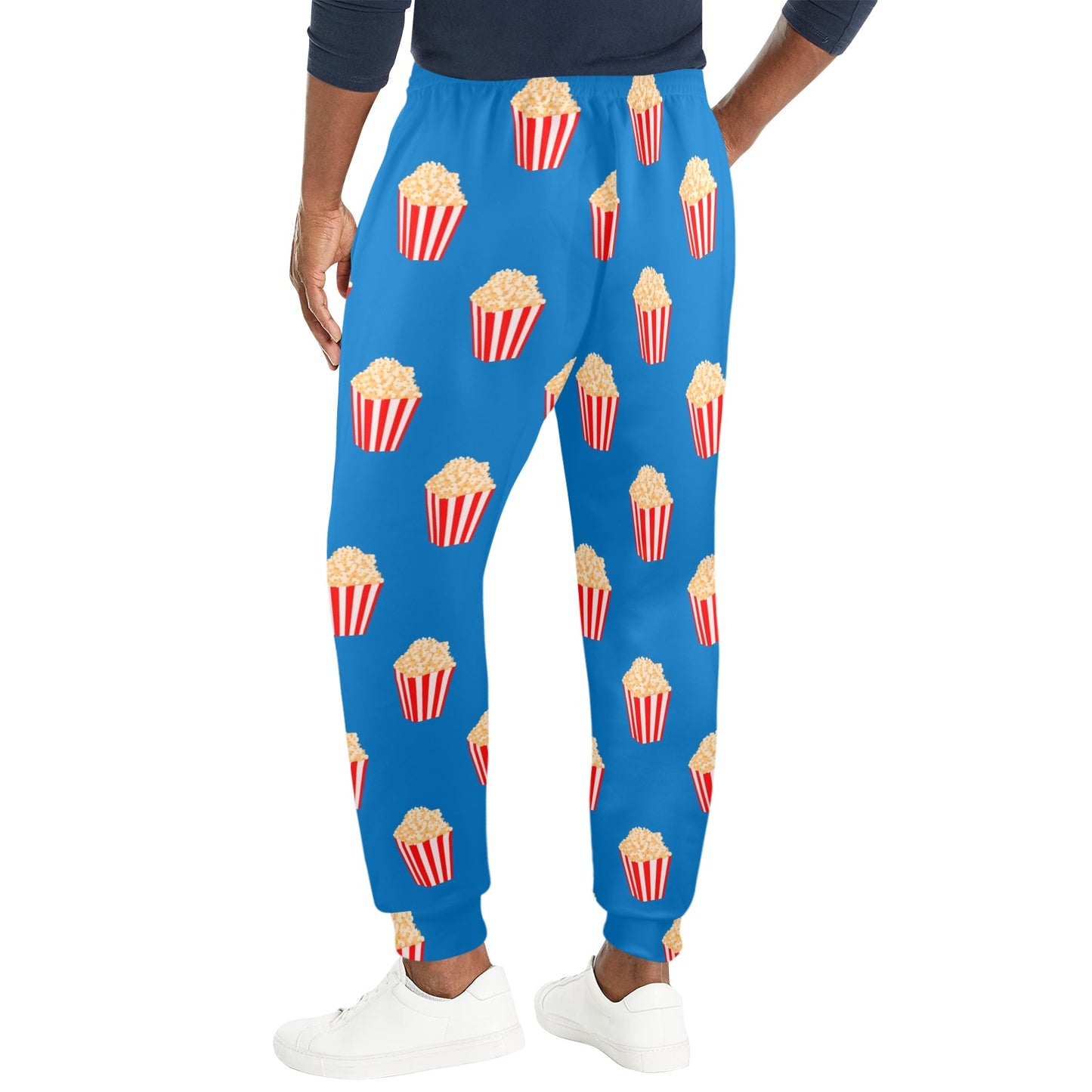 Popcorn Pattern Print Design A04 Men's Casual Track Pants