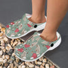 Angel Wings Heart Design Themed Print Unisex Clogs Shoes