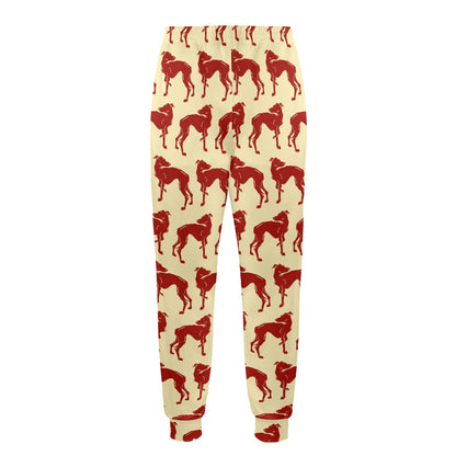 Greyhounds Design Print Pattern JJ0294 Men's Casual Track Pants