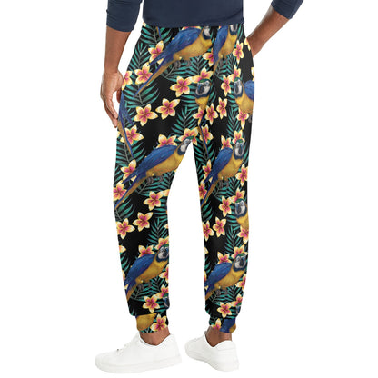 Macaw Pattern Print Design 03 Men's Casual Track Pants