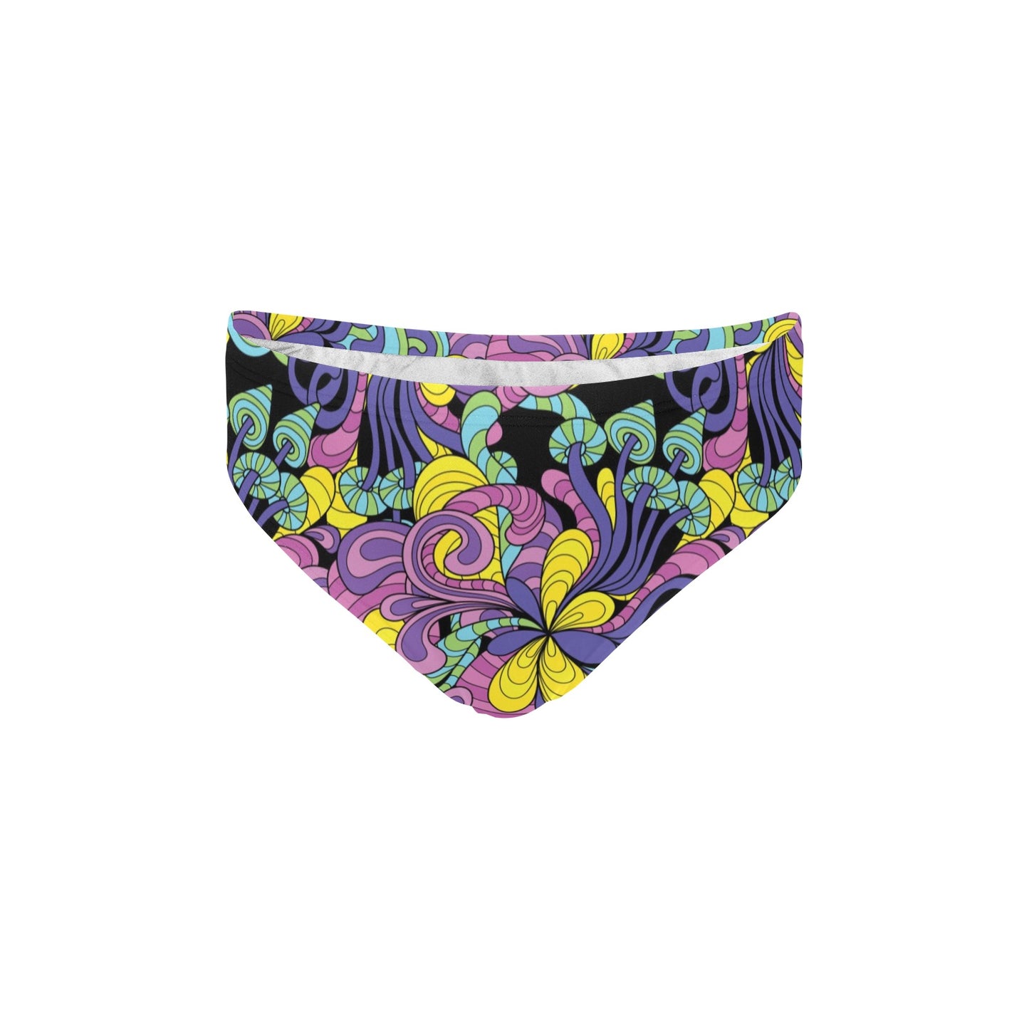 Psychedelic Pattern Print Design A04 Men's Swimming Briefs