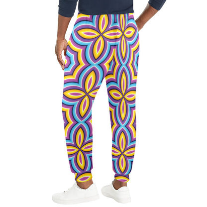 Optical illusion Pattern Print Design A03 Men's Casual Track Pants