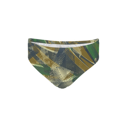 Military Camouflage Pattern Print Design 01 Men's Swimming Briefs