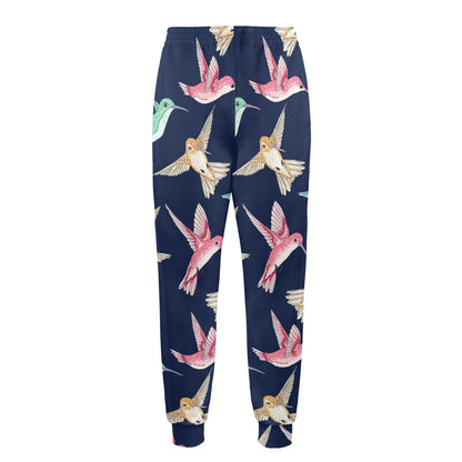 Hummingbird Cute Pattern Print Design 01 Men's Casual Track Pants